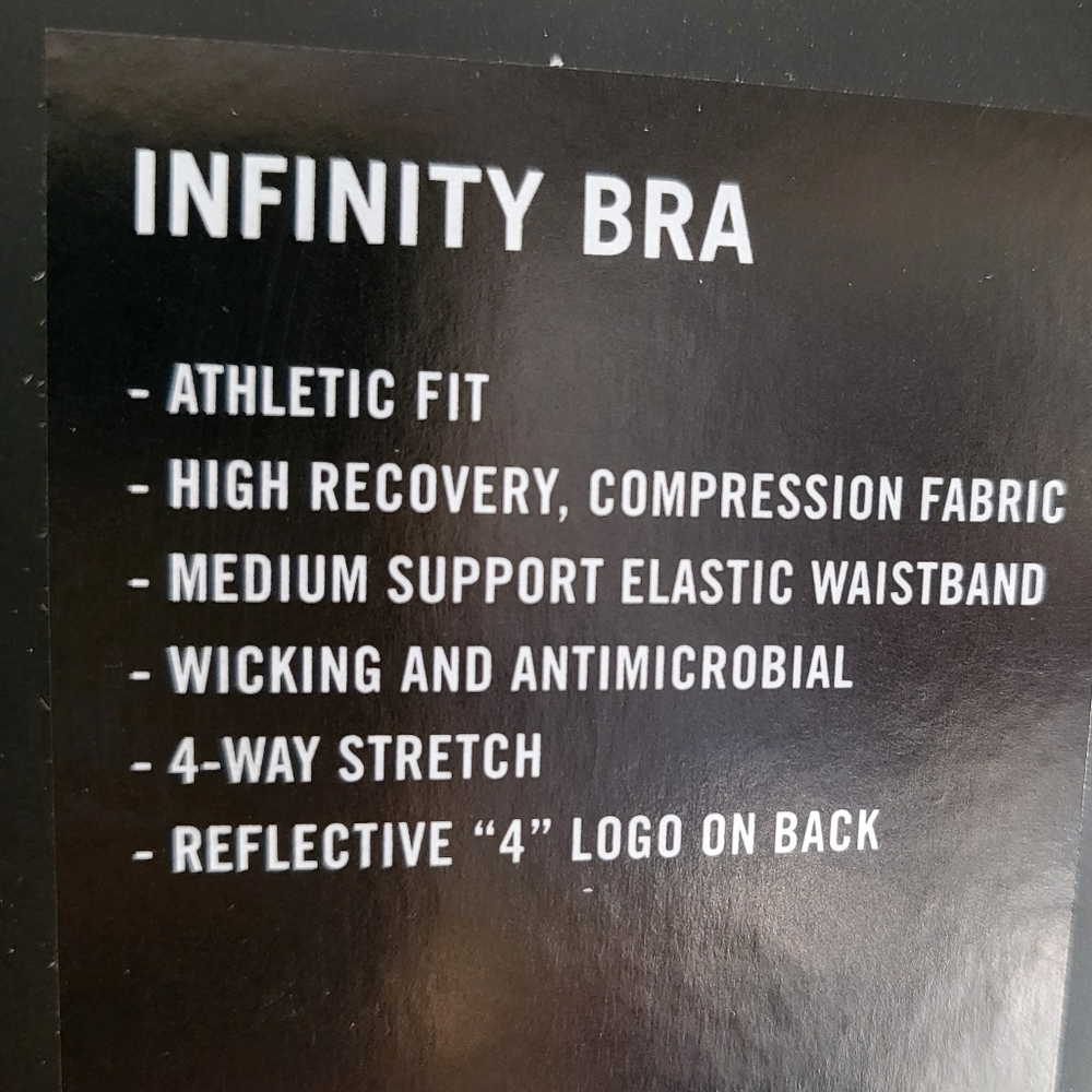 NWT FourLaps Infinity Sports Bra Aqua Crisp Camo/Porcelain sizes M, L - Picture 6 of 7